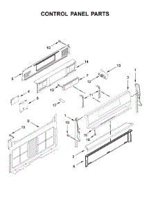 Control Panel Parts parts for Whirlpool Gas Range WFG775H0HW1 from AppliancePartsPros.com