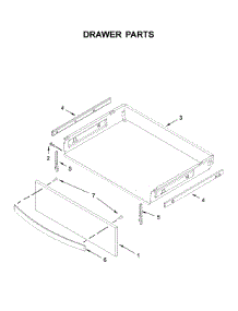 Drawer Parts parts for Whirlpool Gas Range WFG775H0HW1 from AppliancePartsPros.com