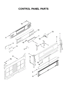 Control Panel Parts parts for Whirlpool Gas Range WFG775H0HZ1 from AppliancePartsPros.com