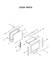 Door Parts parts for Whirlpool Gas Range WFG775H0HZ1 from AppliancePartsPros.com