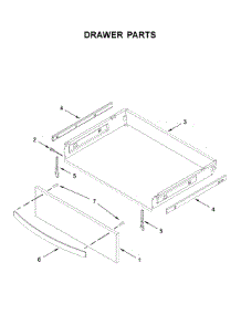 Drawer Parts parts for Whirlpool Gas Range WFG775H0HZ1 from AppliancePartsPros.com