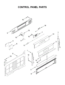 Control Panel Parts parts for Whirlpool Gas Range WFG975H0HV1 from AppliancePartsPros.com
