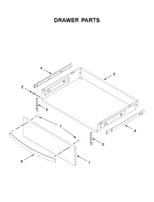 Drawer Parts parts for Whirlpool Gas Range WFG975H0HV1 from AppliancePartsPros.com