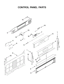 Control Panel Parts parts for Whirlpool Gas Range WFG975H0HZ1 from AppliancePartsPros.com