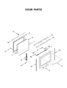 Door Parts parts for Whirlpool Gas Range WFG975H0HZ1 from AppliancePartsPros.com