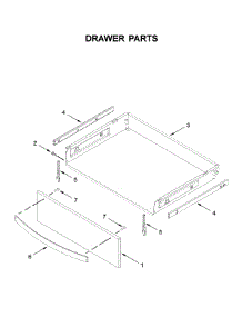 Drawer Parts parts for Whirlpool Gas Range WFG975H0HZ1 from AppliancePartsPros.com