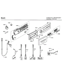 Control Panel parts for Bosch Washer WFVC544CUC/19 from AppliancePartsPros.com