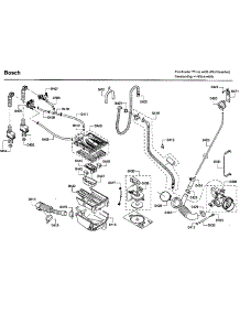 Pump parts for Bosch Washer WFVC544CUC/19 from AppliancePartsPros.com
