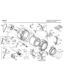 Drum parts for Bosch Washer WFVC544CUC/26 from AppliancePartsPros.com