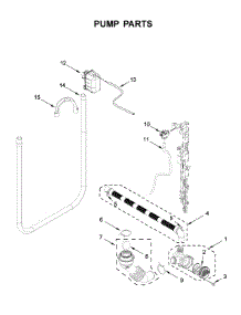 Pump Parts parts for Whirlpool Washer WFW3090GW2 from AppliancePartsPros.com