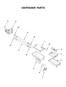Dispenser Parts parts for Whirlpool Washer WFW5090JW0 from AppliancePartsPros.com