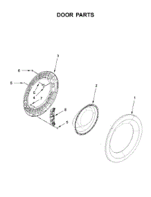Door Parts parts for Whirlpool Washer WFW560CHW0 from AppliancePartsPros.com