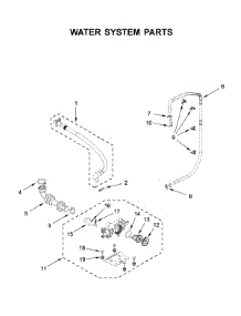 Water System Parts parts for Whirlpool Washer WFW560CHW0 from AppliancePartsPros.com