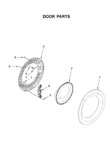 Door Parts parts for Whirlpool Washer WFW560CHW1 from AppliancePartsPros.com