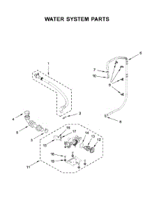 Water System Parts parts for Whirlpool Washer WFW560CHW1 from AppliancePartsPros.com