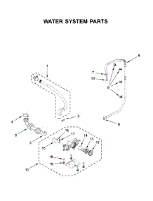 Water System Parts parts for Whirlpool Washer WFW560CHW2 from AppliancePartsPros.com