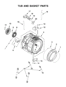 Tub And Basket Parts parts for Whirlpool Washer WFW560CHW2 from AppliancePartsPros.com
