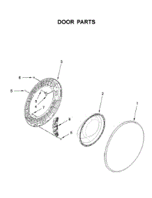 Door Parts parts for Whirlpool Washer WFW6620HC2 from AppliancePartsPros.com