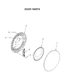 Door Parts parts for Whirlpool Washer WFW8620HW0 from AppliancePartsPros.com