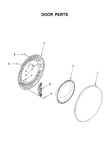 Door Parts parts for Whirlpool Washer WFW862CHC0 from AppliancePartsPros.com