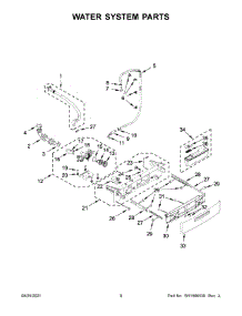 Water System Parts parts for Whirlpool Washer WFW862CHC4 from AppliancePartsPros.com