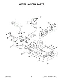Water System Parts parts for Whirlpool Washer WFW9620HBK3 from AppliancePartsPros.com