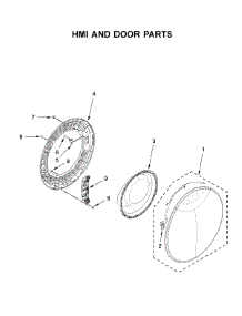 Hmi And Door Parts parts for Whirlpool Washer WFW9620HW0 from AppliancePartsPros.com