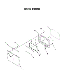 Door Parts parts for Whirlpool Dryer WGD5100HC0 from AppliancePartsPros.com