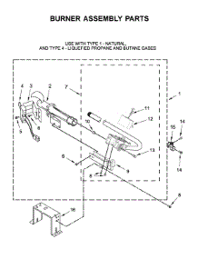 Burner Assembly Parts parts for Whirlpool Dryer WGD560LHW0 from AppliancePartsPros.com