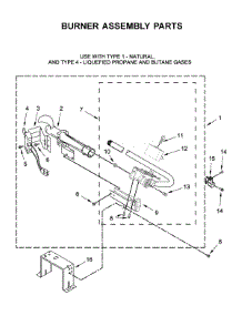 Burner Assembly Parts parts for Whirlpool Dryer WGD560LHW1 from AppliancePartsPros.com