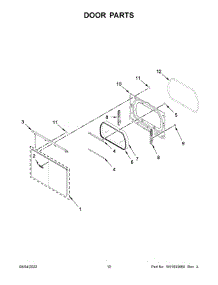 Door Parts parts for Whirlpool Dryer WGD6120HW2 from AppliancePartsPros.com