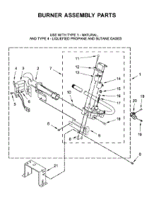 Burner Assembly Parts parts for Whirlpool Dryer WGD7120HC0 from AppliancePartsPros.com