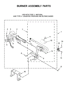 Burner Assembly Parts parts for Whirlpool Dryer WGD8620HC0 from AppliancePartsPros.com