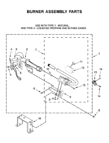 Burner Assembly Parts parts for Whirlpool Dryer WGD9620HW1 from AppliancePartsPros.com