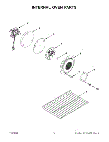 Internal Oven Parts parts for Whirlpool Gas Range WGG745S0FS10 from AppliancePartsPros.com