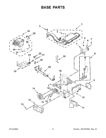 Base Parts parts for Whirlpool Dryer WHD560CHW0 from AppliancePartsPros.com