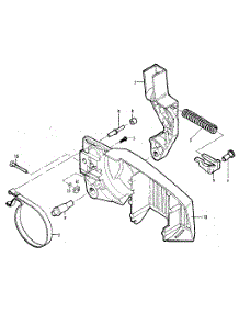 Figure 4 - Chain Brake Assembly parts for Mcculloch Chainsaw WILDCAT 11600160-03 from AppliancePartsPros.com