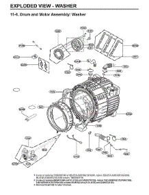 Drum & Motor Assy : Washer parts for Lg Laundry Center WKE100HVA/00 from AppliancePartsPros.com