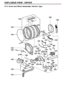 Drum & Motor Assy : Electric Type parts for Lg Laundry Center WKE100HWA from AppliancePartsPros.com
