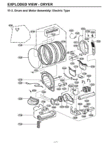 Drum & Motor Assy: Electric Type parts for Lg Laundry Center WKEX200HWA/00 from AppliancePartsPros.com
