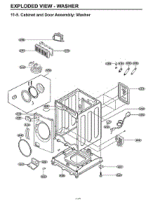 Cabinet & Door Assy: Washer parts for Lg Laundry Center WKG101HWA from AppliancePartsPros.com
