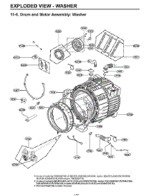 Drum / Motor Assy: Washer parts for Lg Laundry Center WKGX201HBA/00 from AppliancePartsPros.com