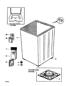 Wrapper Cabinet parts for  Washer WL26CW2 from AppliancePartsPros.com