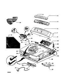 Top Deck / Electronics parts for  Washer WL37T26DW1-96125A from AppliancePartsPros.com