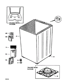 Wrapper Cabinet parts for  Washer WL37T26DW1-96125A from AppliancePartsPros.com