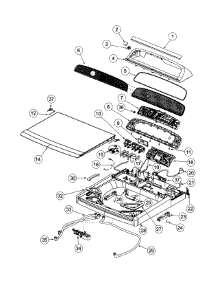 Top Deck Assy parts for  Washer WL4227J1-96208-A from AppliancePartsPros.com