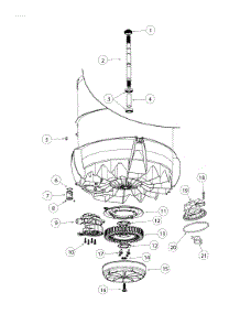 Motor,Pump & Drive parts for  Washer WL4227J1-96208-A from AppliancePartsPros.com