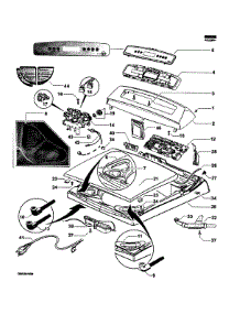 Top Deck parts for  Washer WL42T26CW1-96176A from AppliancePartsPros.com