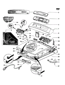 Fr Panel parts for  Washer WL42T26CW1-96176B from AppliancePartsPros.com