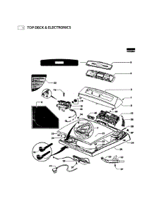 Top Deck Assy parts for  Washer WL42T26CW1-96196A from AppliancePartsPros.com